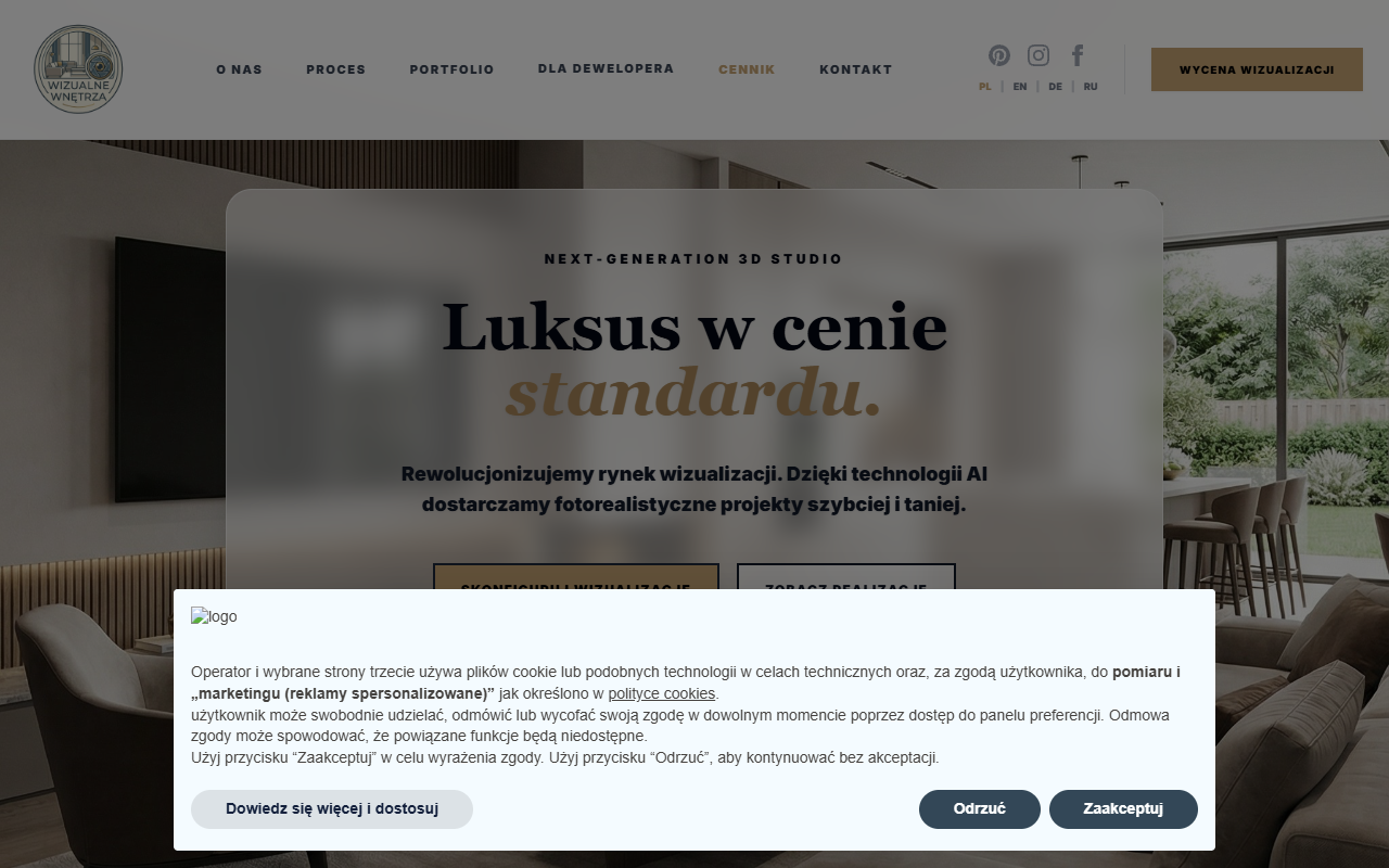 WizualneWnetrza.pl — studio wizualizacji 3D